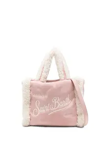 Сумка-тоут с отделкой из искусственного меха Mc2 Saint Barth Kids, розовый