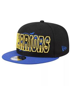 Мужская черная/королевская бейсболка Golden State Warriors Sport Night Splatter 2-Tone 9FIFTY Snapback New Era