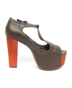 Коричневые сандалии Foxy wood Jeffrey Campbell, коричневый