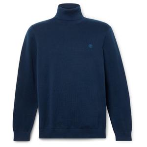 Хлопковый свитер с высоким воротом Williams River - пуловер Timberland, Dark Sapphire