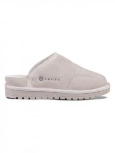 LUHTA Кожаные тапочки "Хупсу" кремового цвета