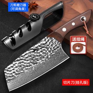 Mad Shark Дамасский кухонный нож для разделки рыбы, с отверстием для подвеса