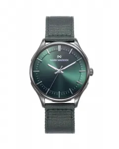 Мужские часы Greenwich, стальной корпус, зеленый нейлоновый ремешок Mark Maddox, зеленый