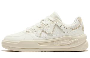 Женские скейтерские кроссовки Erke White Peach Oolong 2.0 противоскользящие износостойкие низкие микрохрустальный белый теплый лён