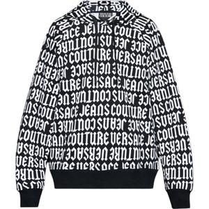 Худи с логотипом VERSACE JEANS, черный