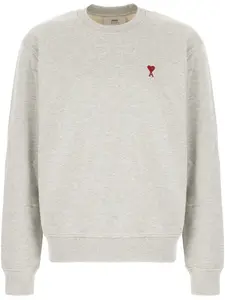 Толстовка с монограммой Ami de Coeur AMI Paris, серый