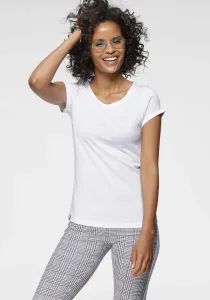 Футболка KangaROOS с закатанными рукавами, белый