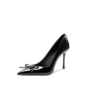 Crelinkxlat Стройные каблуки на высоком каблуке женские черные Валентина Роуз Бокс, цвет Black Valentine Rose Box