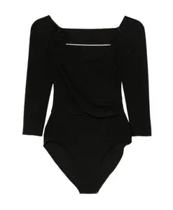 Элегантный черный топ AW25 Norma Kamali, черный