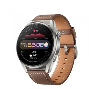 Ремешок Huawei Совместимость Натуральная Кожа Материал Biaodaige, Черный