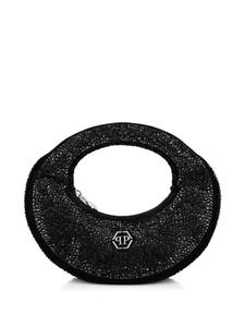 Мини-сумка, украшенная кристаллами Philipp Plein, черный