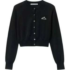 Кардиган с логотипом Alexander Wang, черный