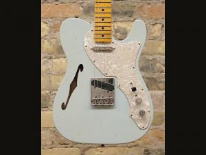 Электрогитара Fender Custom Shop 1969 Telecaster Thinline Journeyman Relic 2023 - Aged Sonic Blue 6 lbs 4.5 oz