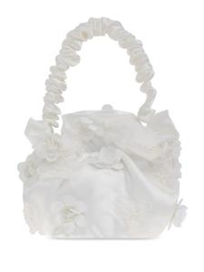 Сумка через плечо Self-Portrait Kids с цветочной аппликацией, нейтральный