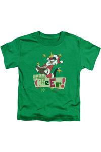 Футболка Looney Tunes с Сильвестром для малышей Gildan, зеленый