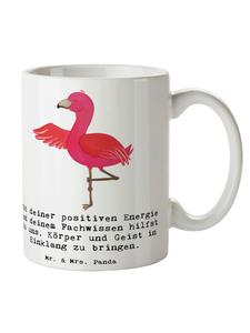 Кружка Гармония для инструктора по йоге с надписью на белом фоне Mr. & Mrs. Panda