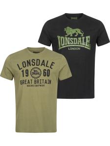 Футболка Lonsdale BANGOR, цвет Khaki/Black