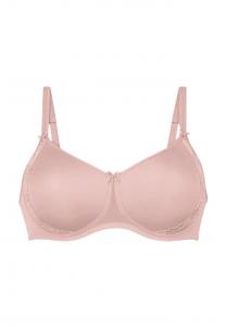 Бюстгальтер без косточек с кружевом и розами декоративным бантом и мягкими чашками Rosa Faia, цвет 596 rosewood