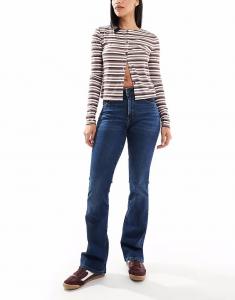 Джинсы 725 с высокой посадкой, расклешенные, цвета темного индиго Levi'S