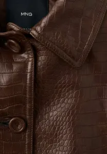 Куртка из искусственной кожи Mango, Brown
