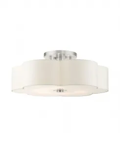 Полувстраиваемые светильники Chelsea 6 Lights Livex, серебристый оттенок