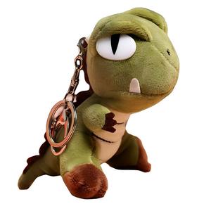 Плюшевый брелок-динозавр, высота 10 см FKOFR, зеленый