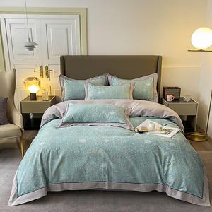 LUOLAI HOME Комплект постельного белья 1,8 спальный, 4 предмета, пододеяльник 200x230 см, простыня, цвет Seattle