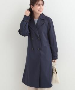 Длинный тренч для поездок на работу и школьных мероприятий Shoo・La・Rue, цвет Navy(094)