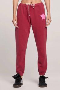 Amara Star Jogger In Crimson Saltwater Boys Co.