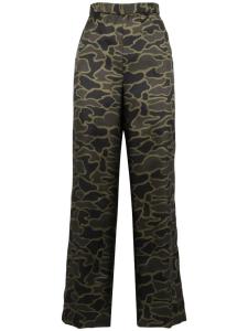 ASPESI брюки с камуфляжным узором, зеленый