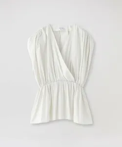 Блузка с присборенной юбкой и воздушным шаром Loveless, цвет White