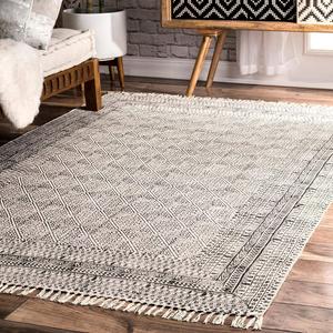 Ковер nuLOOM, 122 x 183 см, Flatweave Rita Moroccan Trellis, Ivory