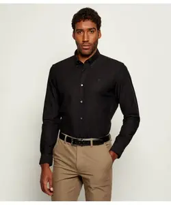 Рубашка H-roan-bd-e-c1-253 Slim fit Boss, черный