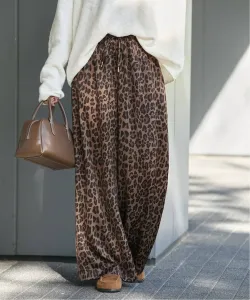 Брюки с леопардовым принтом и сборками Journal Standard, цвет Brown