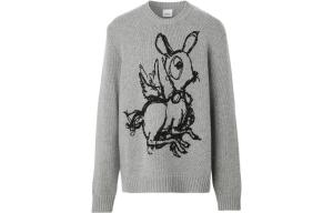 Кашемировый свитер мужской Deep Storm Ash Burberry, цвет Deep Storm Ash