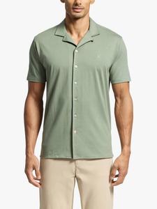 Брайан хлопковая рубашка с кэмп-воротником Regular Fit Psycho Bunny, Sea Spray, XL