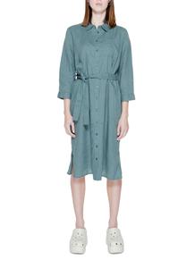 Платье Street One на пуговицах, зеленый