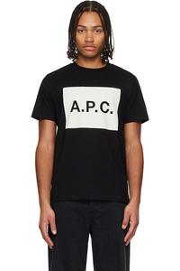 Хлопковая футболка A.P.C., черный
