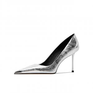 Shesrim Серебряные женские туфли на высоком каблуке, цвет Silver