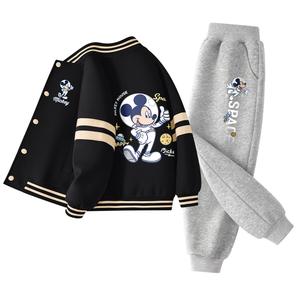 Детская повседневная спортивная одежда Disney, черный