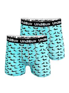 Боксеры Unabux BLACK WHITE RABBIT, бирюзовый