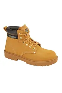 Кожаные защитные ботинки Grafters, оранжевый