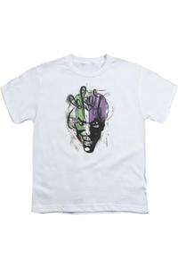 Футболка с аэрографией "Бэтмен и Джокер" для детей Gildan, белый
