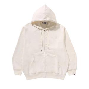 Худи BAPE One Point Relaxed Fit Full Zip Hoodie, Ivory