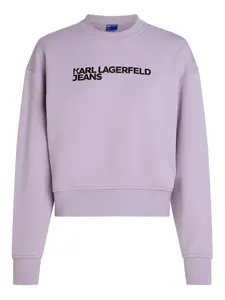 Толстовка с логотипом Karl Lagerfeld Jeans, фиолетовый