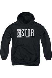Футболка с капюшоном The Flash S.t.a.r. Youth Pull Over Hoodie Gildan, черный
