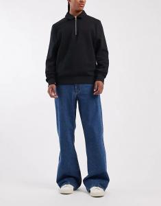 Джинсы-клеш ASOS DESIGN темно-синего цвета