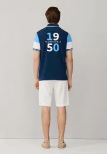 Рубашка-Поло с нашивкой на спине Façonnable, Naval Blue