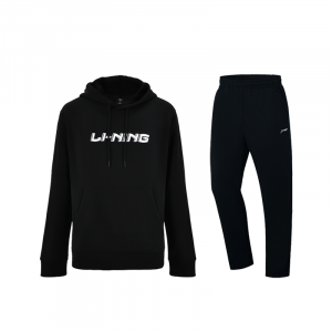 LiNing Повседневная спортивная одежда унисекс, черная