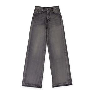 Высокие джинсы с эффектом потертости и расклешенными штанинами Amiri, черный